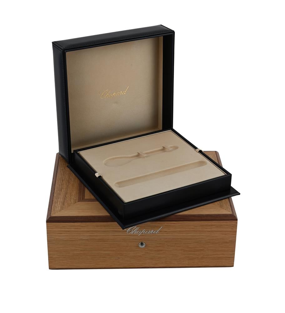 CHOPARD, A WOODEN WATCH BOX: CHOPARD A WOODE