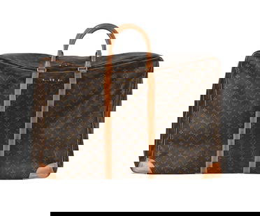 LOUIS VUITTON, A MONOGRAMMED COATED CANVAS SUITCASE: LOUIS VUITTON