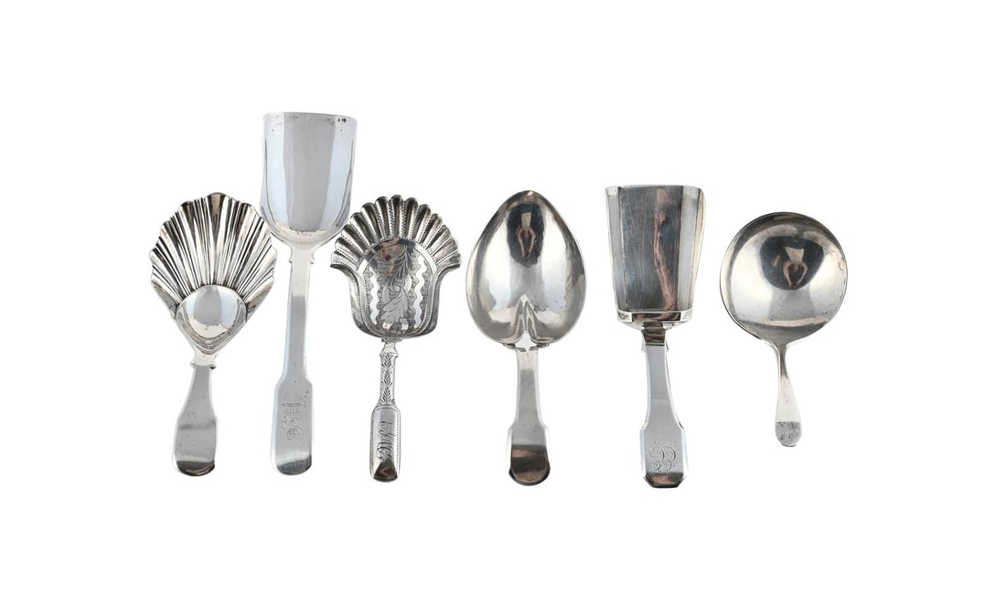 SIX SILVER SMALL SPOONS (1 of 1)