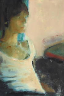 λ CHRISTIAN SCHOELER (GERMAN 1978-2015), PORTRAIT STUDY: λ CHRISTIAN SCHOELER (GERMAN 1978-2015)PORTRAIT STUDY Oil on canvas, laid to boardSigned and dated 2007 (verso)60 x 40cm (23½ x 15½ in.)