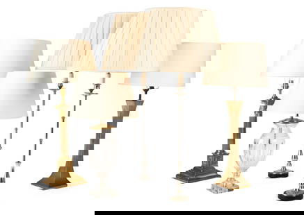 A GROUP OF TABLE LIGHTS, MODERN: A GROUP OF TABLE LIGHTS MODERN <