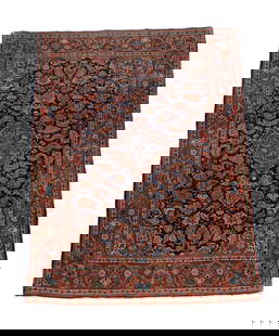 A KASHAN RUG: A KASHAN RUG Approximately 196 x 128cm<