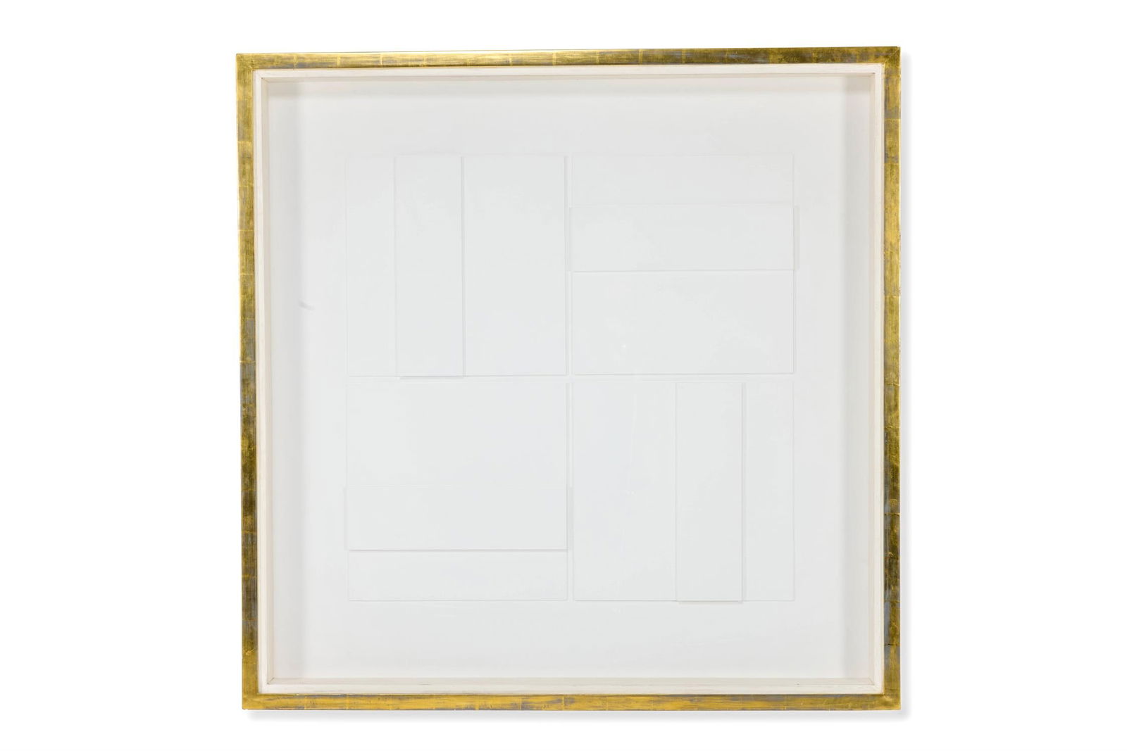 λ ALAN REYNOLDS (BRITISH, 1926-2014), STRUCTURES-GROUP IV 27 (ROTATION 2): λ ALAN REYNOLDS (BRITISH 1926 - 2014)STRUCTURES-GROUP IV 27 (ROTATION 2)Prepared painted card on wood baseSigned, inscribed and dated 'Reynolds. 04./Structures-Group IV 27. /(Rotation 2.)' (on th