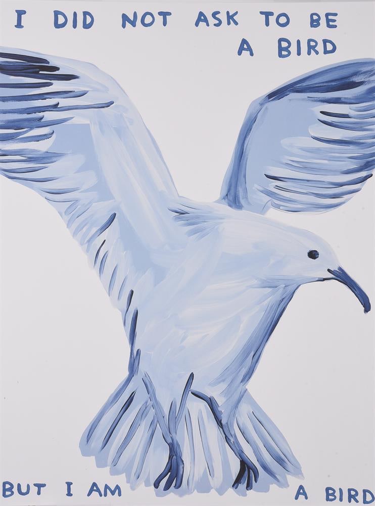 λ DAVID SHRIGLEY (BRITISH B. 1968), I DID NOT ASK TO BE A BIRD: λ DAVID SHRIGLEY (BRITISH B. 1968)