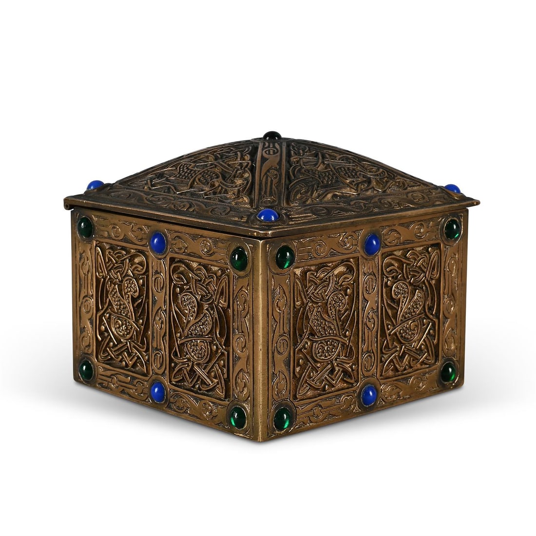 TIFFANY STUDIOS, 'NINTH CENTURY' INKWELL; CIRCA 1910 (1 of 4)