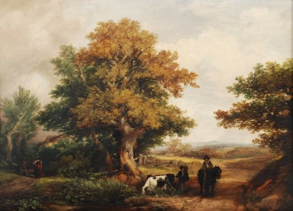 Henry Brittan Willis (1810-1884)Near Claydon, Suff: Henry Brittan Willis (1810-1884) Near Claydon, Suffolk Oil on panel Signed and indistinctly dated lower right Inscribed on label on reverse 29 x 40.5 cm (11.5 x 16 in)