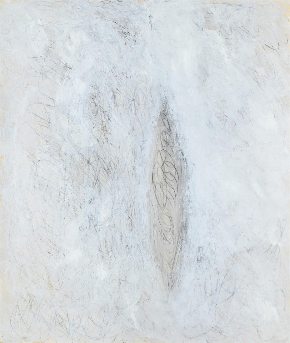 λ SIR ANISH KAPOOR (BRITISH B. 1954), UNTITLED: λ SIR ANISH KAPOOR (BRITISH B. 1954)UNTITLED Gouache, pencil and oil 58.5 x 50cm (23 x 19½ in.)Painted in 1989. Provenance:Lisson Gallery, London Sale, Christie's, Post-War and Contemporary