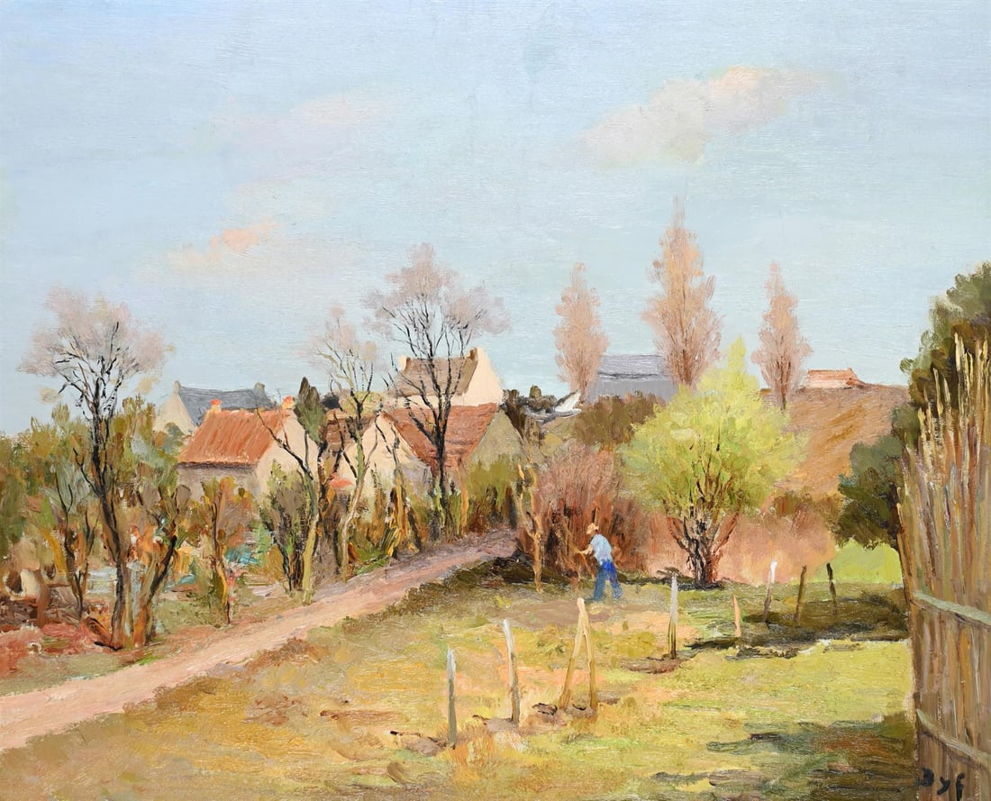 λ MARCEL DYF (FRENCH 1899-1985), VERGER EN ILE DE FRANCE: λ MARCEL DYF (FRENCH 1899-1985)VERGER EN ILE DE FRANCE Oil on canvas Signed (lower right)60 x 73cm (23½ x 28½ in.)Painted in 1976. The work is registered in the Marcel Dyf Archive under