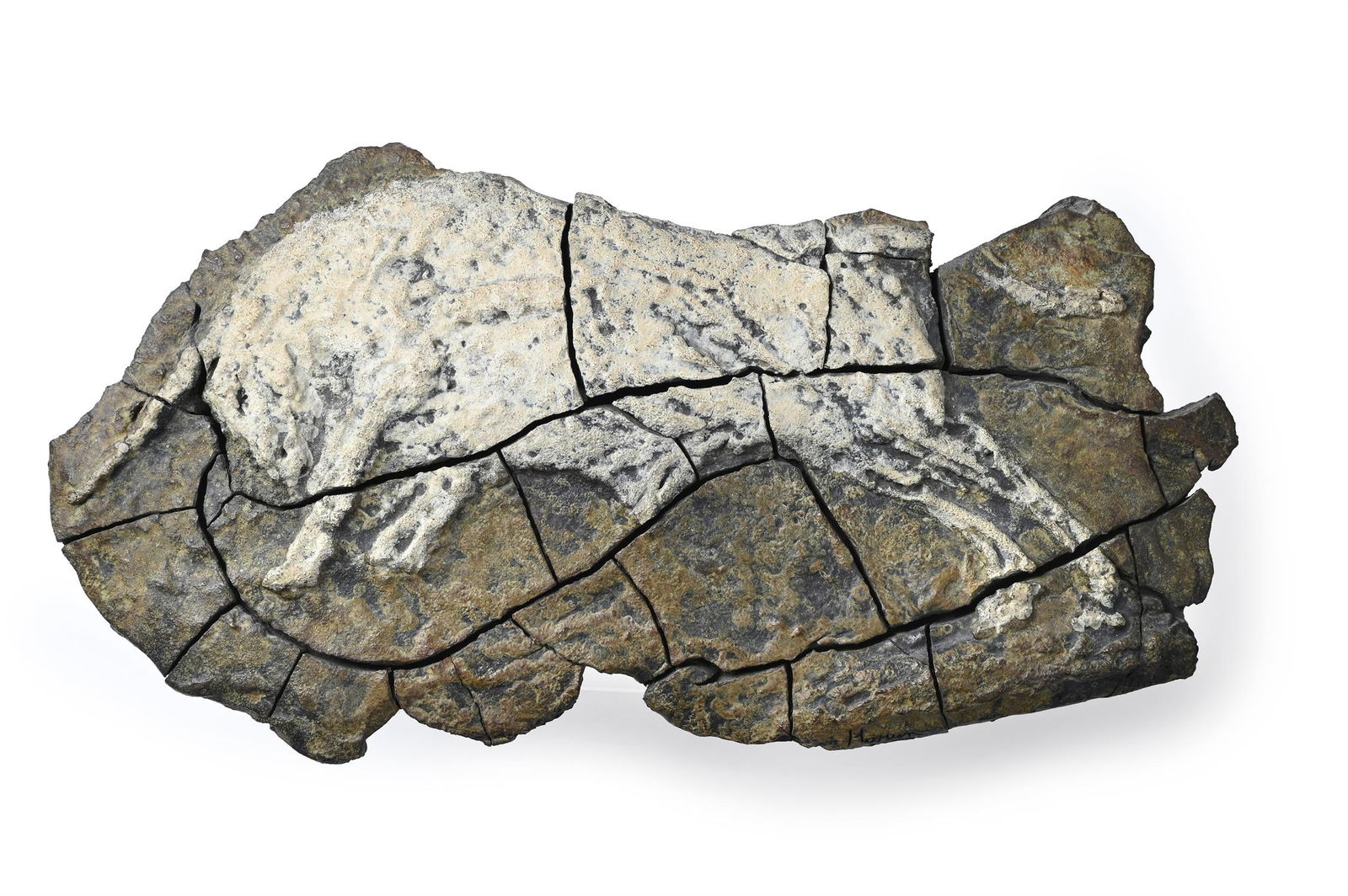 HAMISH MACKIE (BRITISH B. 1973), BULL RELIEF: HAMISH MACKIE (BRITISH B. 1973)BULL RELIEFBronzeSigned, dated 2017 and numbered 7/12 26 x 50 x 5cm (10 x 19½ x 2 in.)