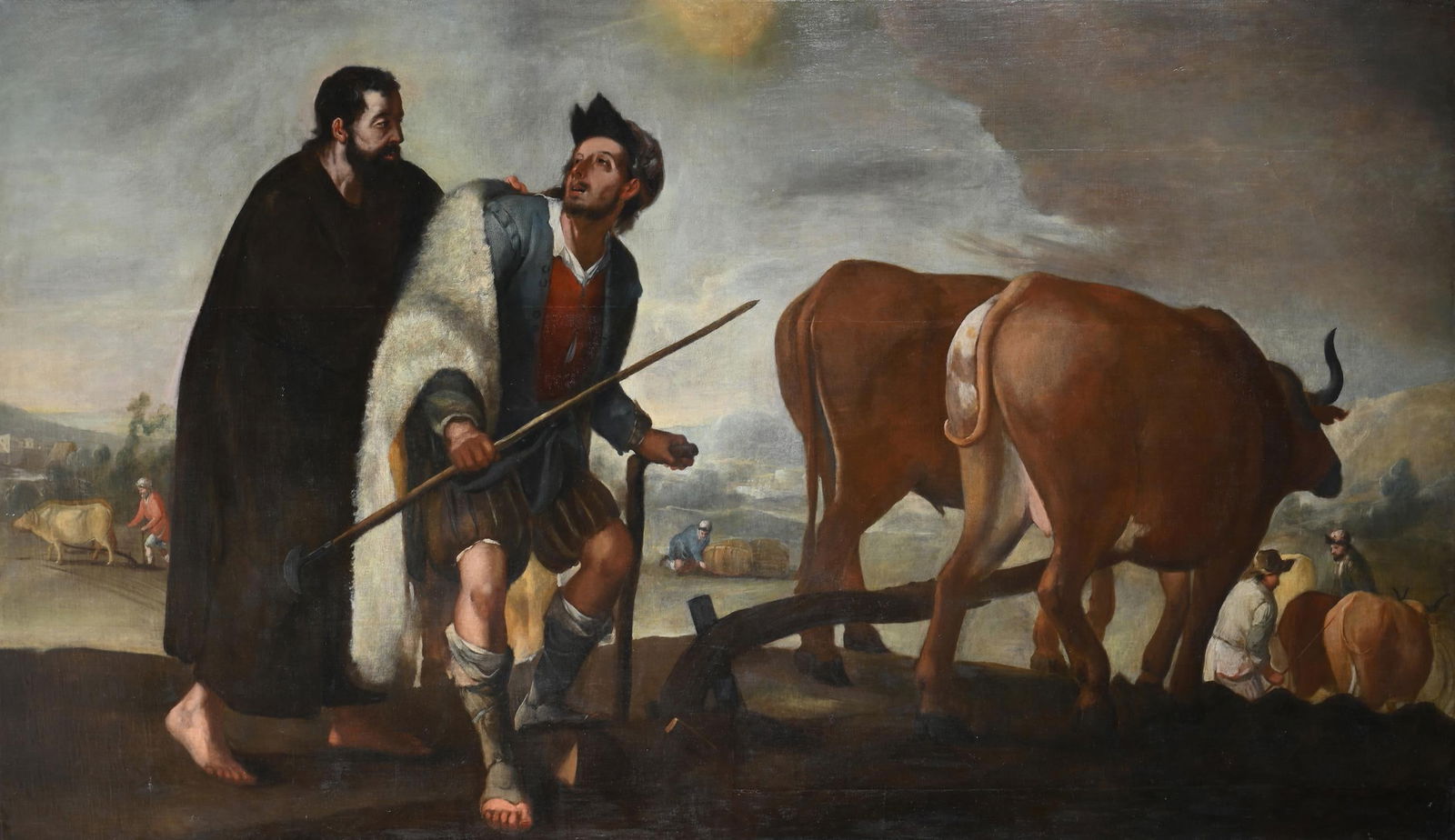 CIRCLE OF ABRAHAM BLOEMAERT (DUTCH CIRCA 1564 - 1651), ELIJAH AND ELISHA: CIRCLE OF ABRAHAM BLOEMAERT (DUTCH CIRCA 1564 - 1651)ELIJAH AND ELISHA Oil on canvas152.5 x 266cm (60 x 104½ in.)Unframed