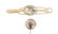 A Victorian reverse crystal intaglio tie pin , the