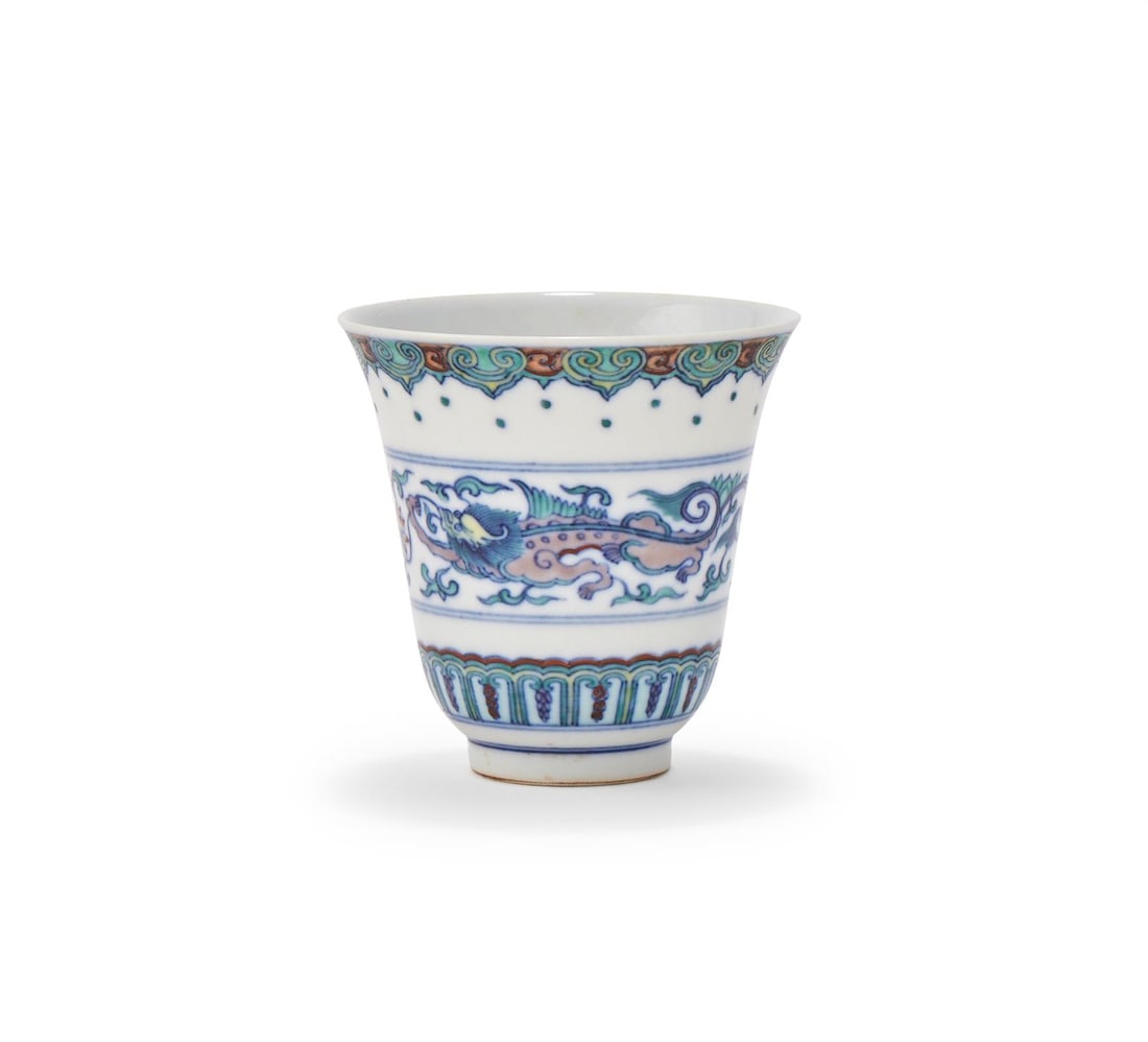 A Chinese Doucai Beaker