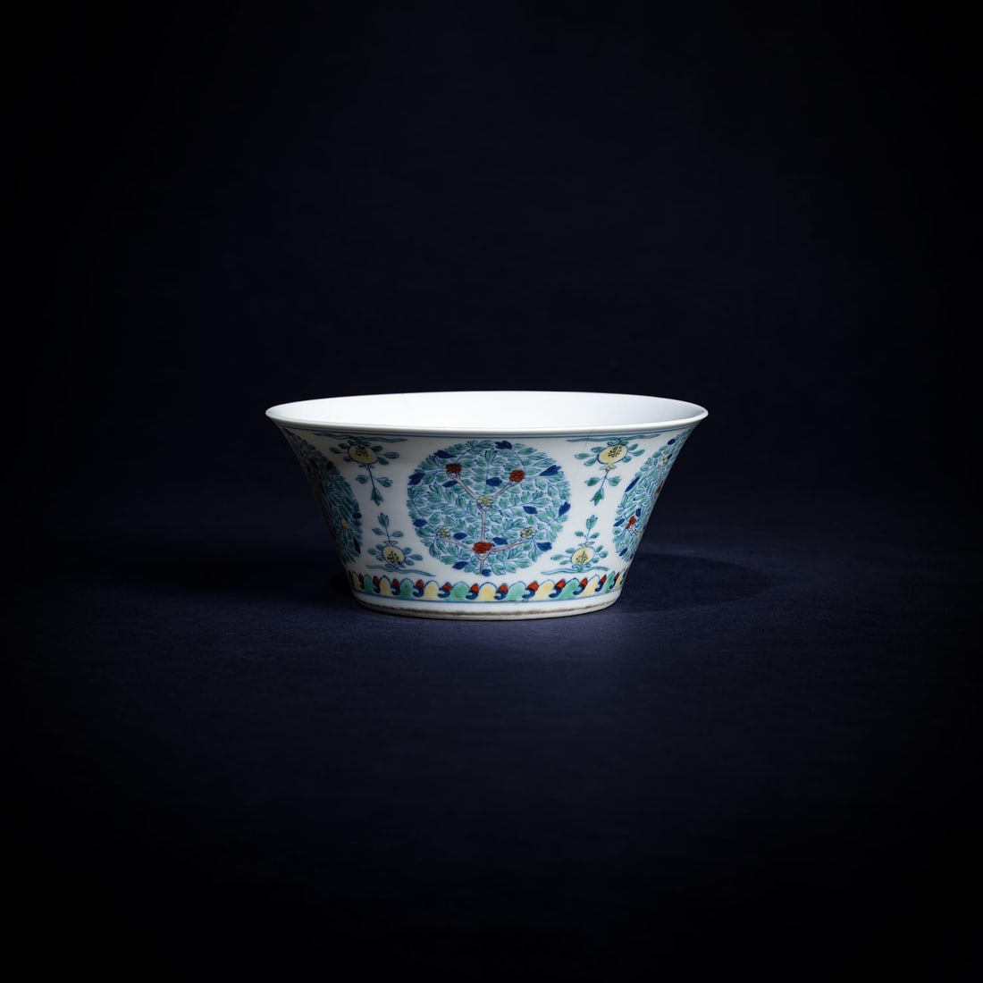 A Chinese Doucai 'Fruit' medallion bowl