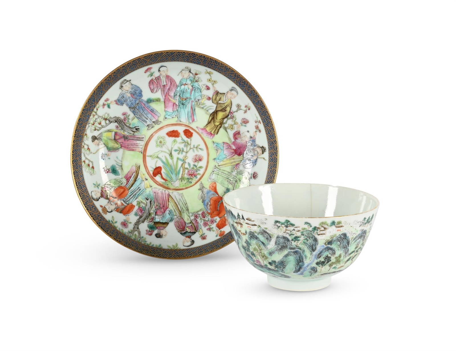 A Chinese Famille Rose inscribed bowl