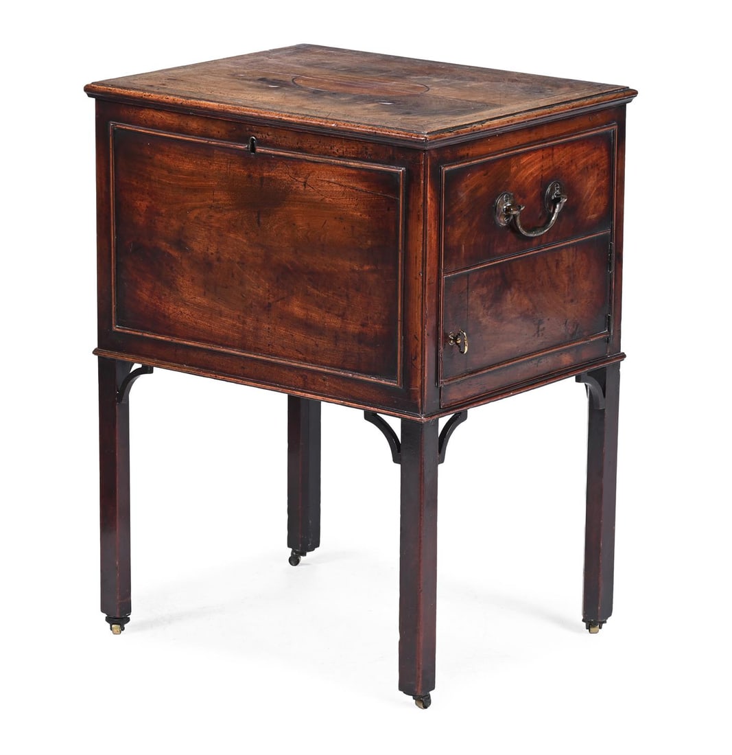 A GEORGE III MAHOGANY CELLARET, CIRCA 1790 (1 of 4)