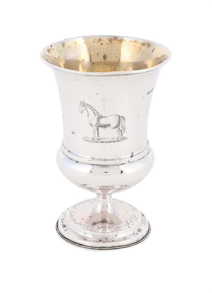 A WILLIAM IV SILVER TROPHY CUP: A WILLIAM IV SILVER TROPHY CUP JOHN JAM