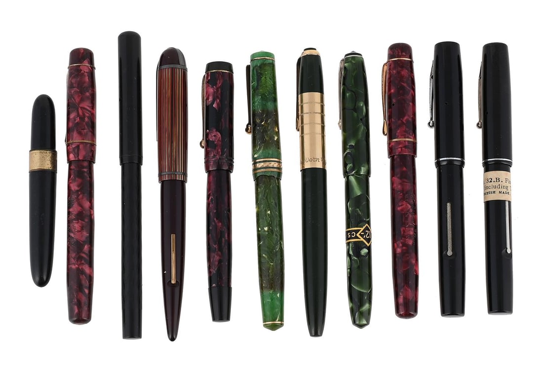 ELEVEN ASSORTED FOUNTAIN PENS (1 of 1)