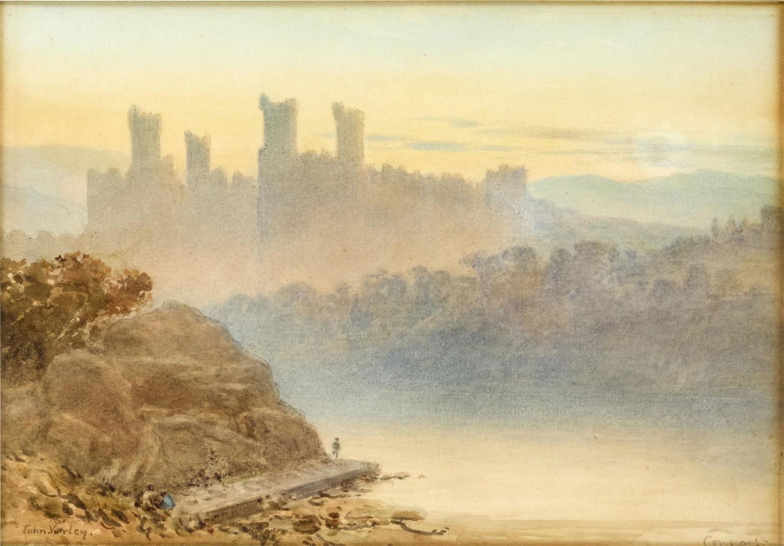 JOHN VARLEY JUN. (FL. 1870-1899), CONWY CASTLE: JOHN VARLEY JUN. (FL. 1870-1899)CONWY CASTLEWatercolour over pencilsigned (lower left) and inscribed Conway (lower right)18.5 x 27cm (7¼ x 10½ in.)Provenance:Sale Sotheby's, Margam Park, The