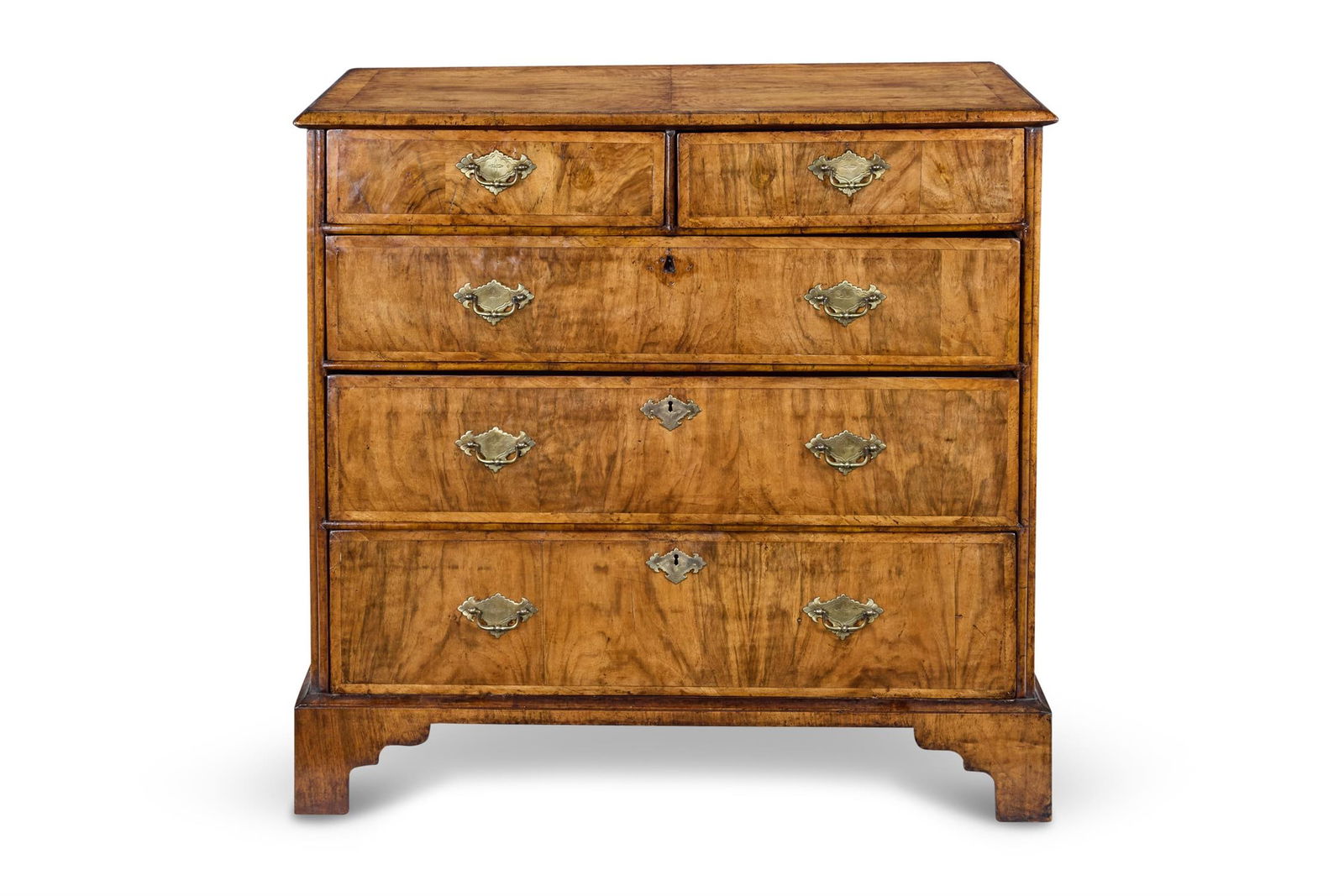 A GEORGE II WALNUT CHEST, CIRCA 1730 (1 of 4)
