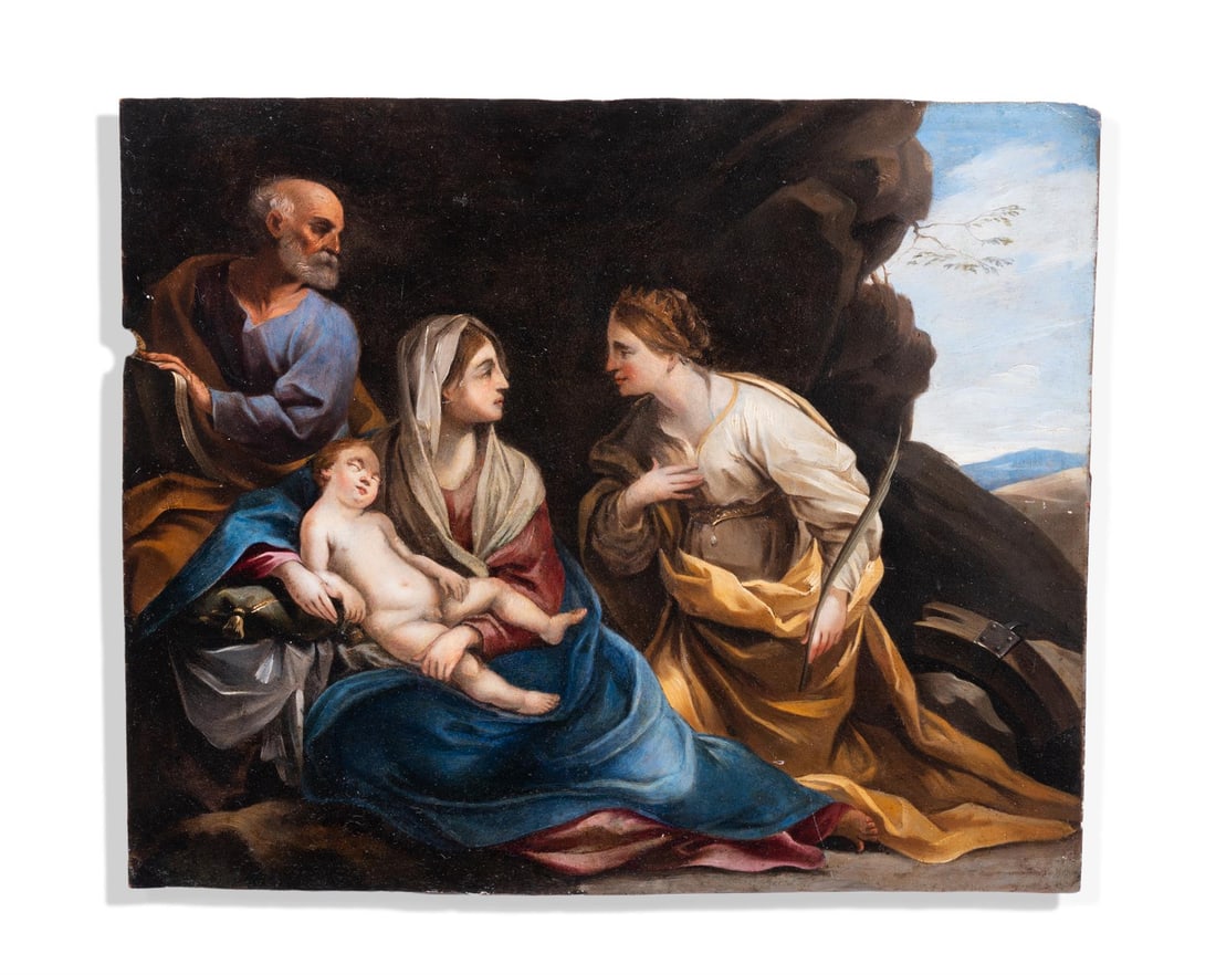 AFTER FRANCESCO GESSI, 19TH CENTURY, HOLY FAMILY WITH ST ELIZABETH (1 of 2)