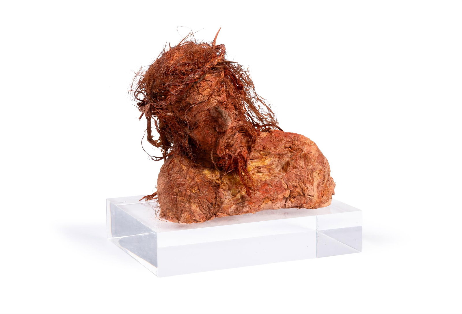 λ STEPHEN GODDARD (BRITISH B. 1959), CHRIST: λ STEPHEN GODDARD (BRITISH B. 1959)CHRISTClay and mixed mediaHeight ((excluding perspex base): 17cm (6½ in.)Provenance:Gallery Rosenfeld, LondonAcquired from the above in 2011Exhibited:Londo