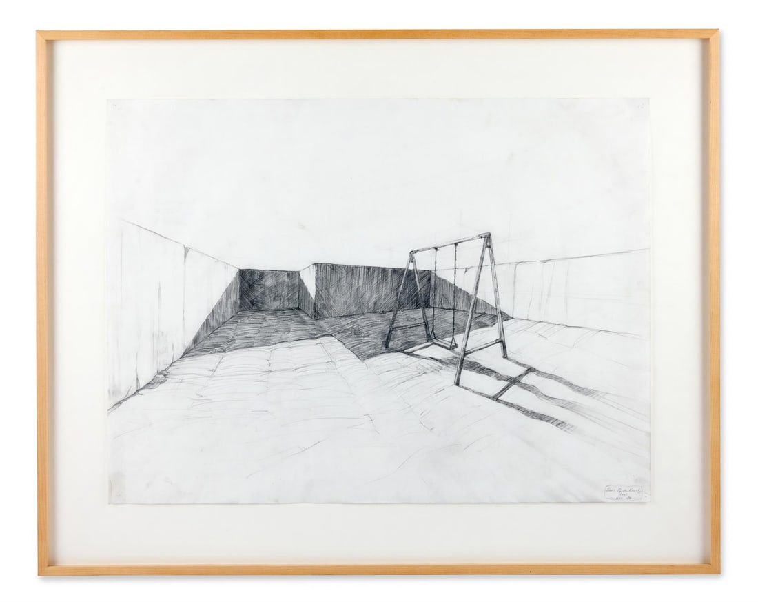 λ HANS OP DE BEECK (BELGIAN B.1969), NYC 40 (MY BROTHER'S GARDEN): λ HANS OP DE BEECK (BELGIAN B.1969)NYC 40 (MY BROTHER'S GARDEN)Graphite on paperSigned and dated 2002 (lower right)45 x 61cm (17½ x 24 in.)Provenance:Hales Gallery, LondonBorn in Turnhout, H