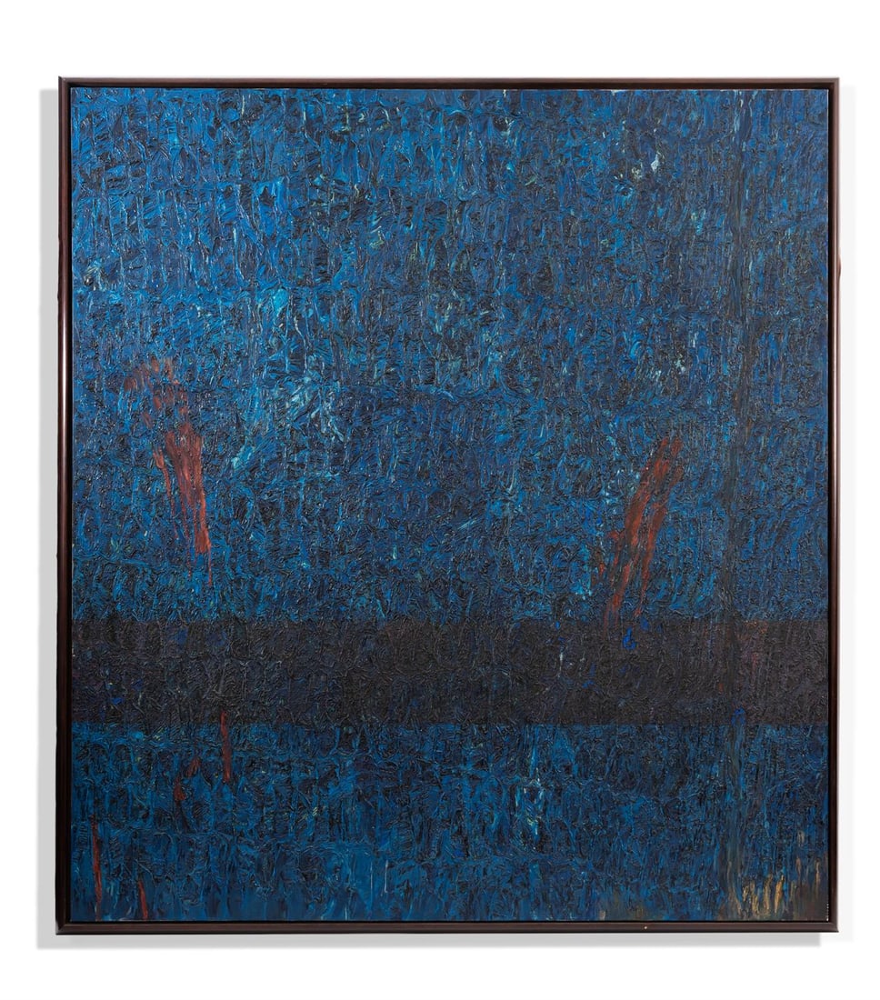 λ THERESE OULTON (BRITISH B. 1953), TRANSPARENCE NO. 6: λ THERESE OULTON (BRITISH B. 1953)TRANSPARENCE NO. 6Oil on canvasSigned, titled and dated New York, Feb 1991 (verso)196 x 178cm (77 x 70 in.)Provenance:Sale, Rosebery's, London, 18 September