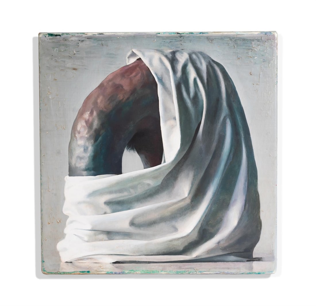 λ DAMIEN MEADE (IRISH B. 1969), LUCID MEDULLA: λ DAMIEN MEADE (IRISH B. 1969)LUCID MEDULLAOil on canvas laid to boardSigned, titled and dated 2013 (to canvas overlap verso)47 x 46cm (18½ x 18 in.)UnframedProvenance: Scheublein & Bak,