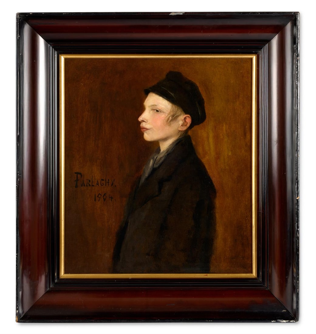 VILMA ELISABETH LWOW VON PARLAGHY BROCHFELD (HUNGARIAN 1863-1923), PORTRAIT OF A BOY (1 of 2)