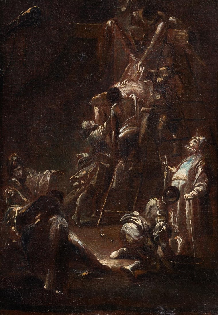 CIRCLE OF LEONARD BRAMER (DUTCH 1596-1674), THE DEPOSITION (1 of 3)