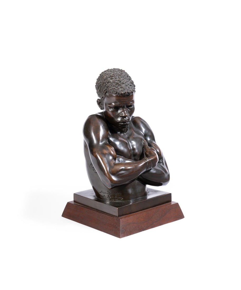 ANTON VAN WOUW (SOUTH AFRICAN, 1862-1945), A BRONZE FIGURE 'SHANGAAN' (1 of 3)