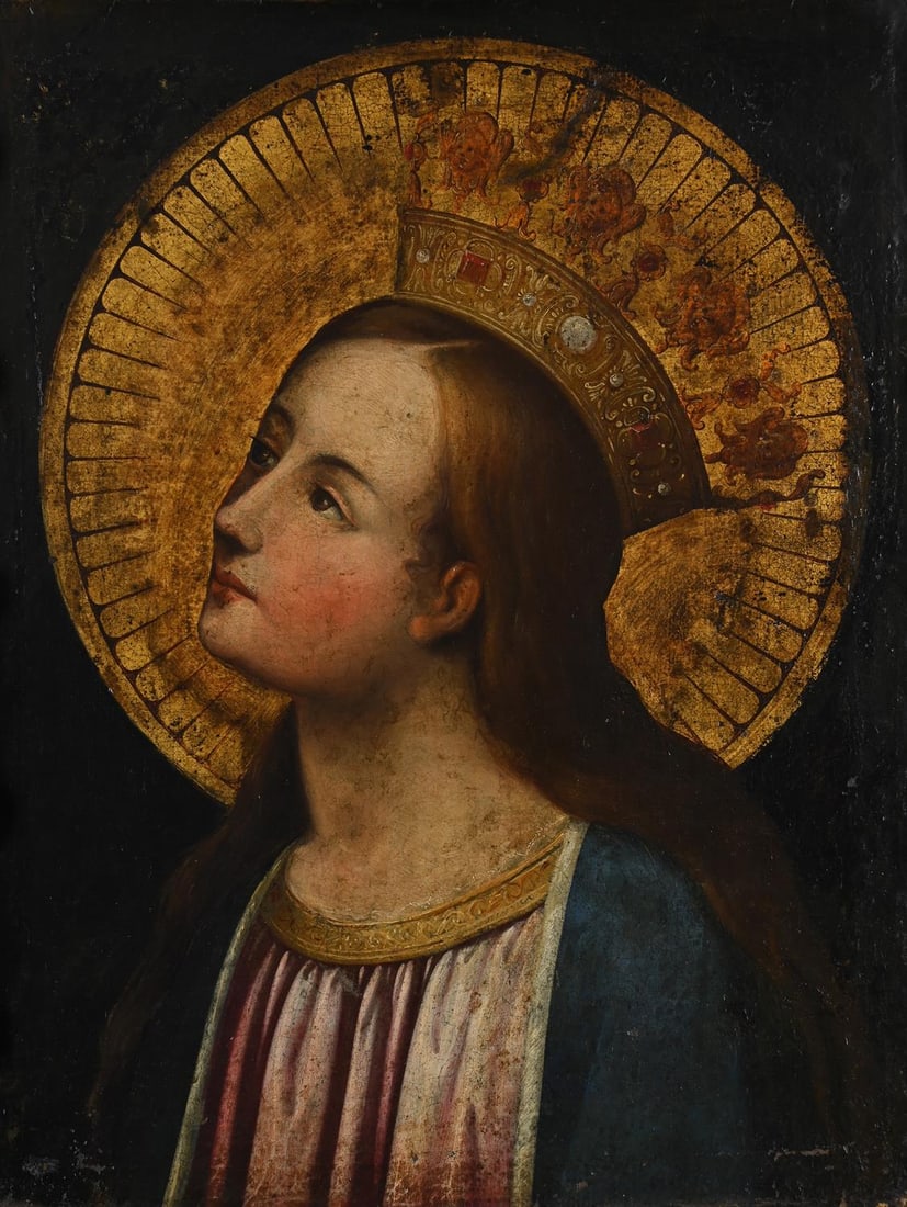 MANNER OF CRISTOFANO ALLORI, THE VIRGIN ANNUNCIATE (1 of 3)