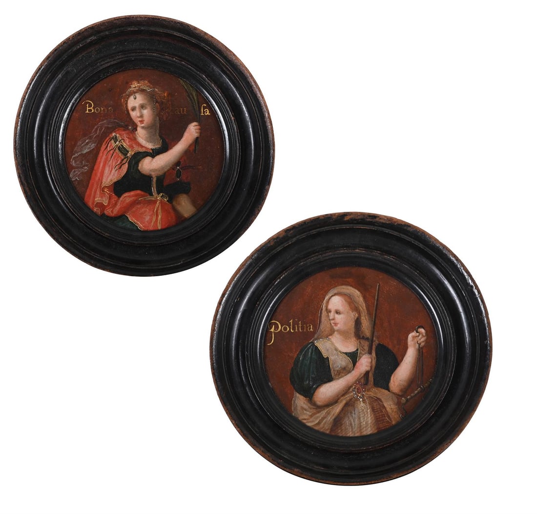 CIRCLE OF JACOB VAN DER SLUYS (DUTCH CIRCA 1660 - 1732), ALLEGORY OF JUSTICE; ALLEGORY OF VICTORY (1 of 7)