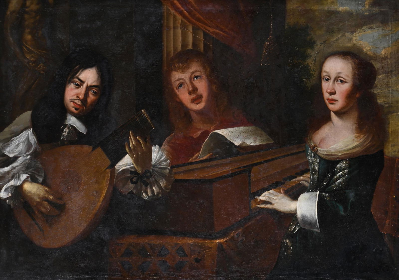 FOLLOWER OF JURGEN OVENS, THE RECITAL: FOLLOWER OF JURGEN OVENSTHE RECITALOil on canvas104 x 149cm (40¾ x 58½ in.)