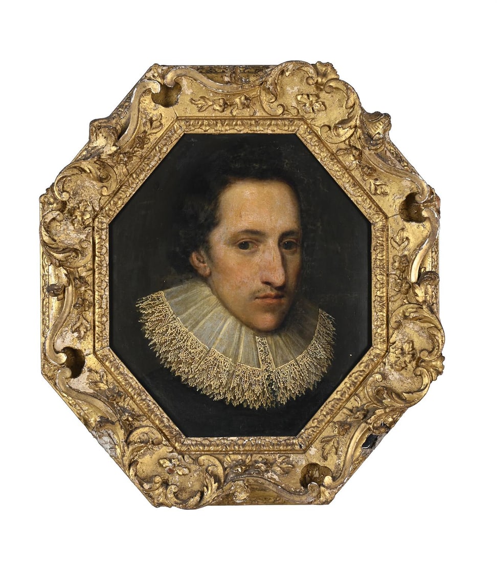CIRCLE OF CORNELIS JOHNSON VAN CEULEN THE ELDER, PORTRAIT OF A MAN WITH A WHITE RUFF (1 of 5)