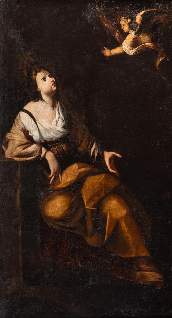 NEAPOLITAN SCHOOL (17TH CENTURY), SAINT JULIANA OF NICOMEDIA (1 of 3)