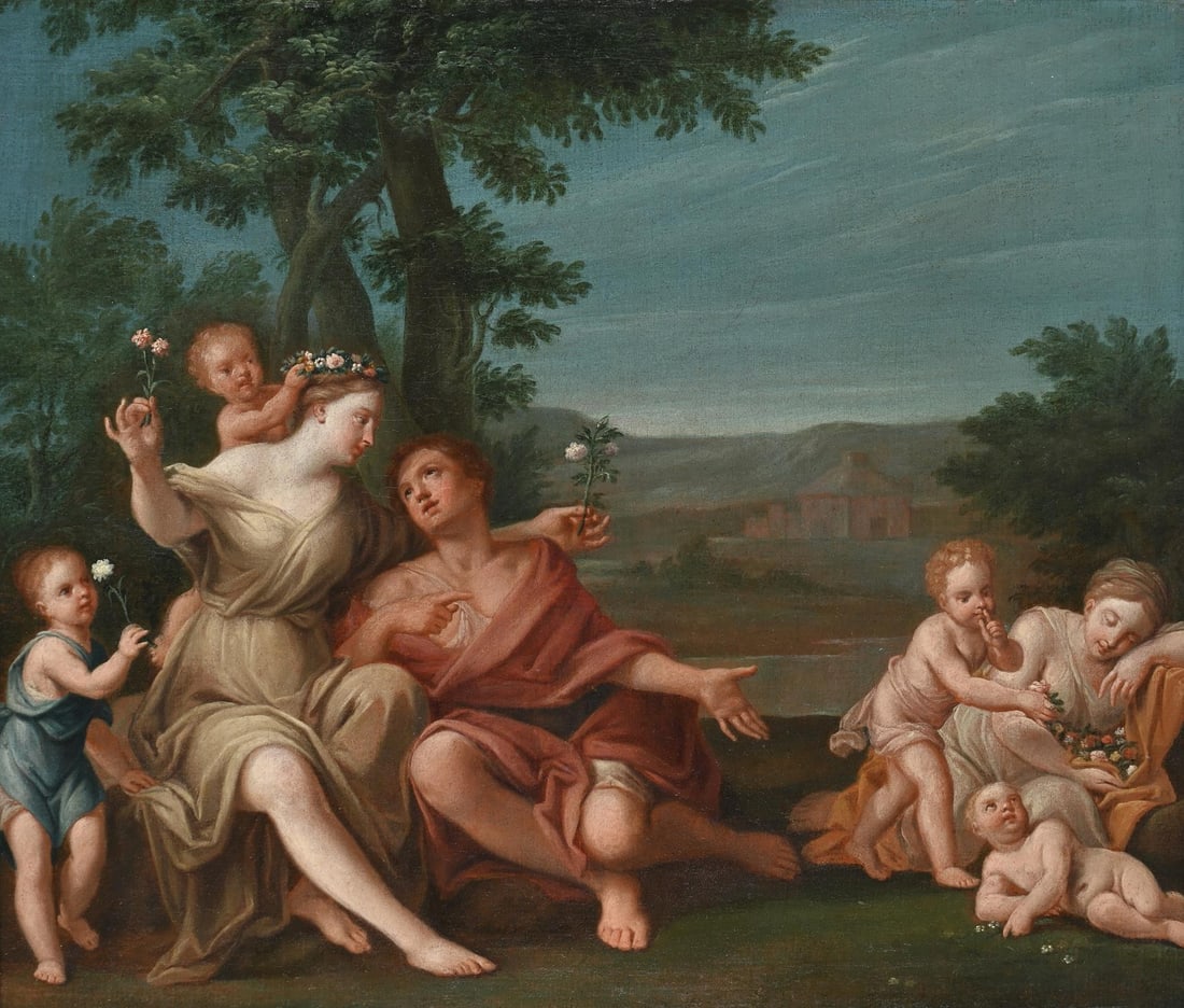 STUDIO OF MARCANTONIO FRANCESCHINI (ITALIAN 1648-1729), PRIMAVERA (1 of 3)