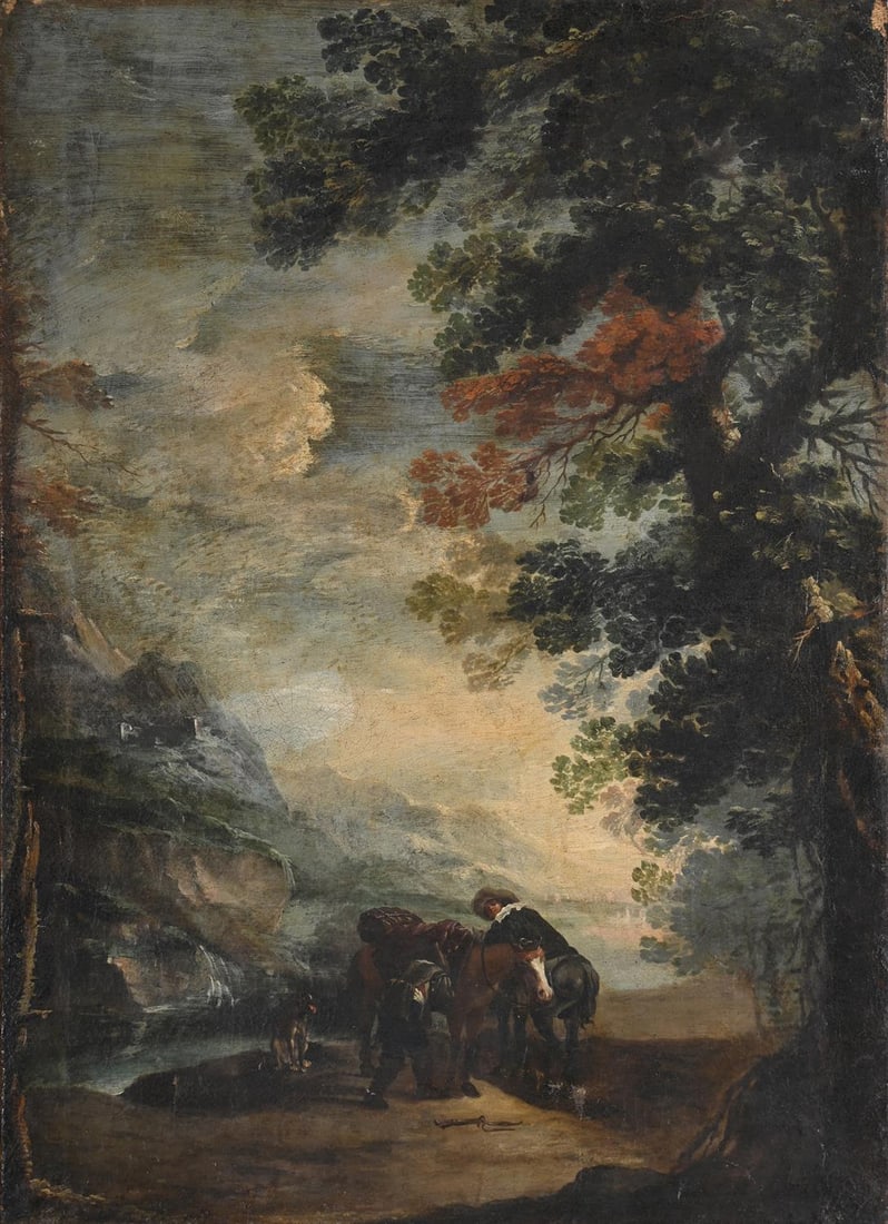 CIRCLE OF PIETER BODDING VAN LAER (DUTCH 1599-1641), TRAVELLERS ON HORSEBACK (1 of 3)