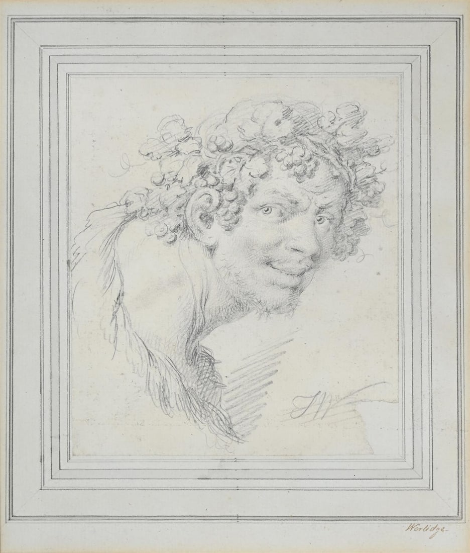 THOMAS WORLIDGE (BRITISH 1700-1766), HEAD OF BACCHUS (1 of 3)
