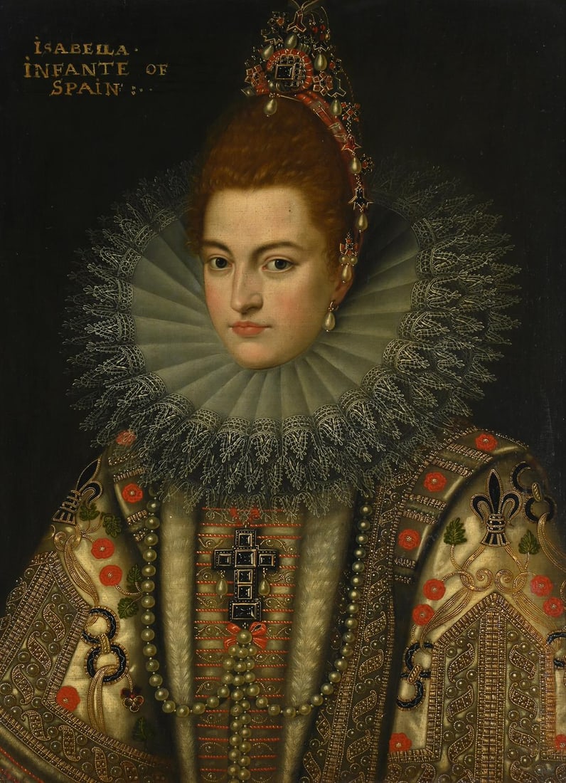 AFTER FRANS POURBUS THE YOUNGER, PORTRAIT OF ISABELLA CLARA EUGENIA OF SPAIN (1 of 3)