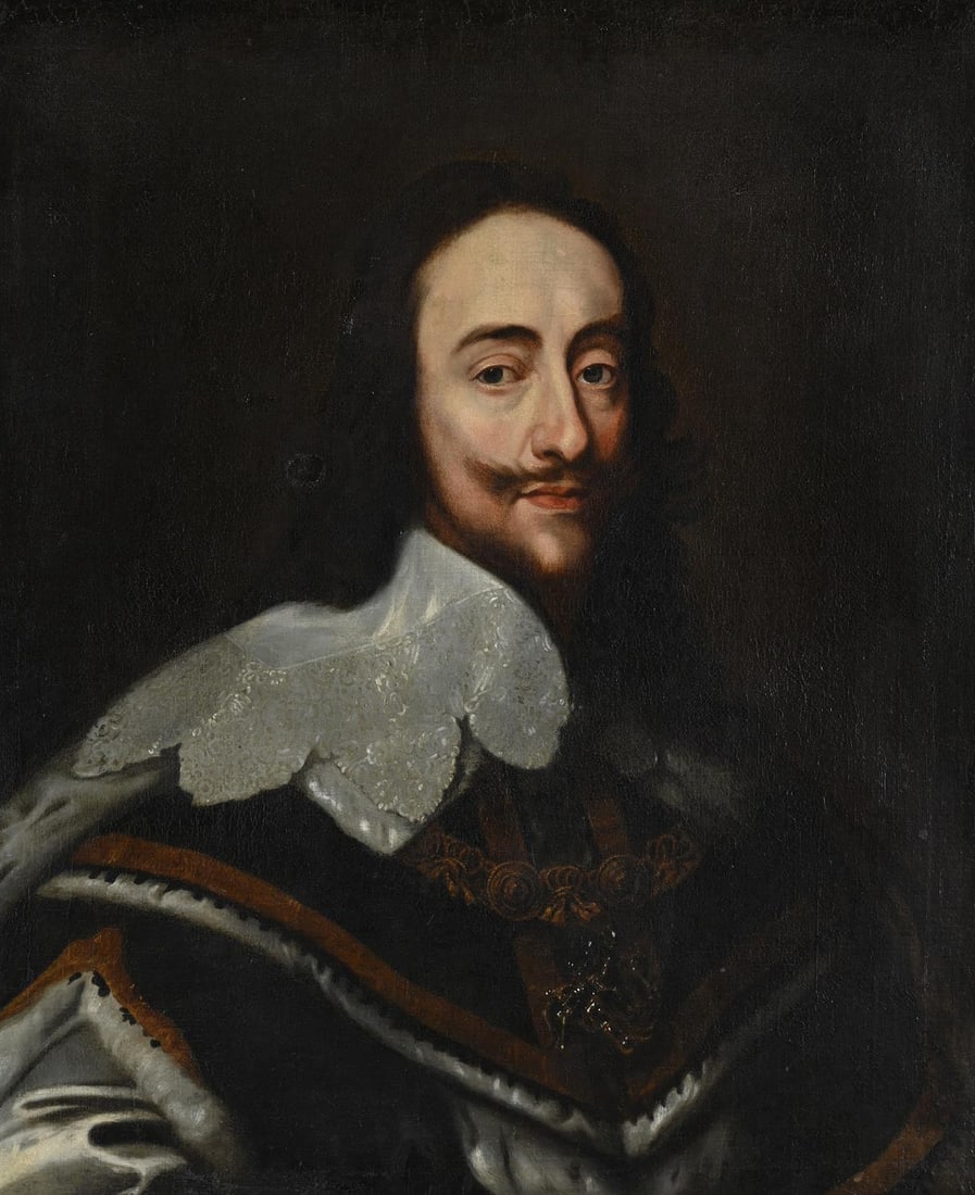AFTER SIR ANTHONY VAN DYCK, PORTRAIT OF CHARLES I (1 of 3)