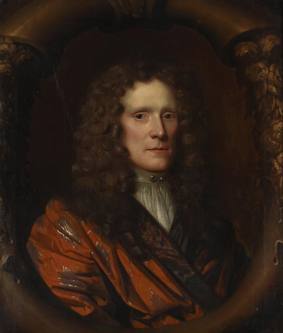 CIRCLE OF MARY BEALE (BRITISH 1633-1699), PORTRAIT OF SIR MARMADUKE TUNSTALL (1 of 3)