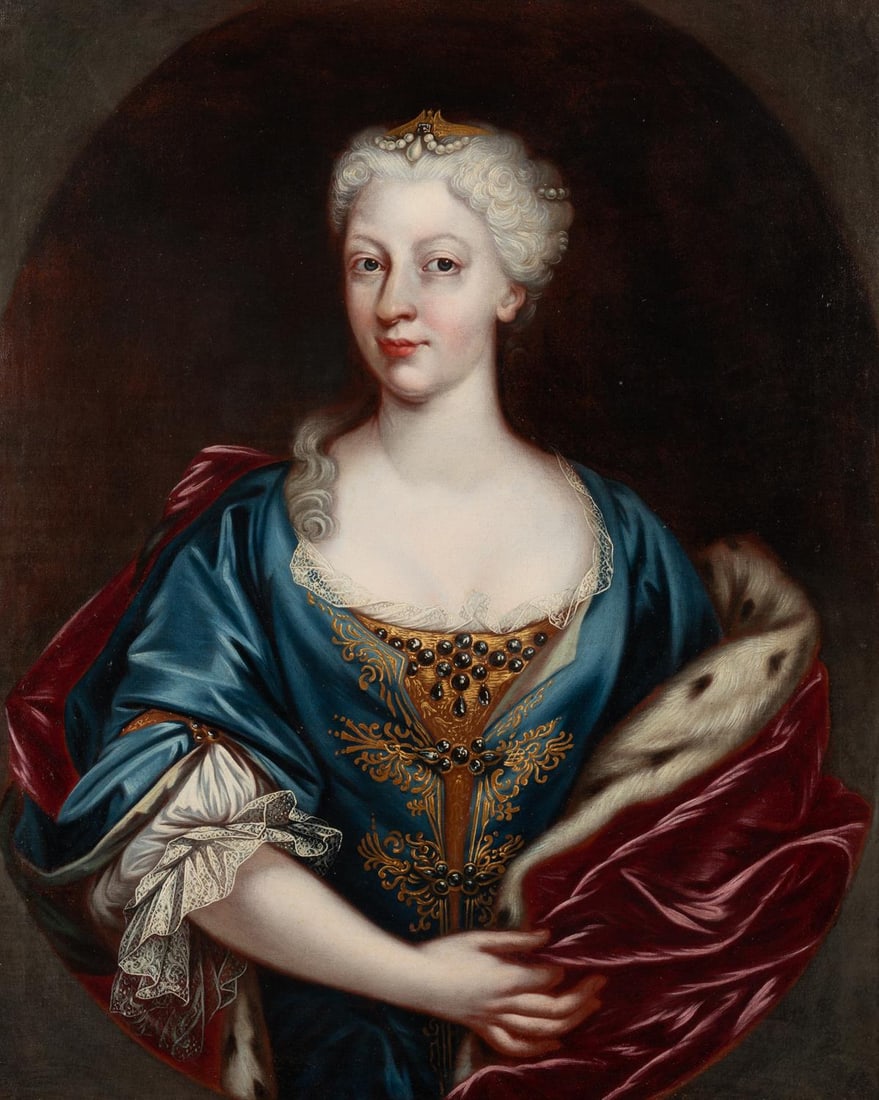 CIRCLE OF MARTIN VAN MEYTENS (SWEDISH 1695-1790), PORTRAIT OF A LADY (1 of 3)