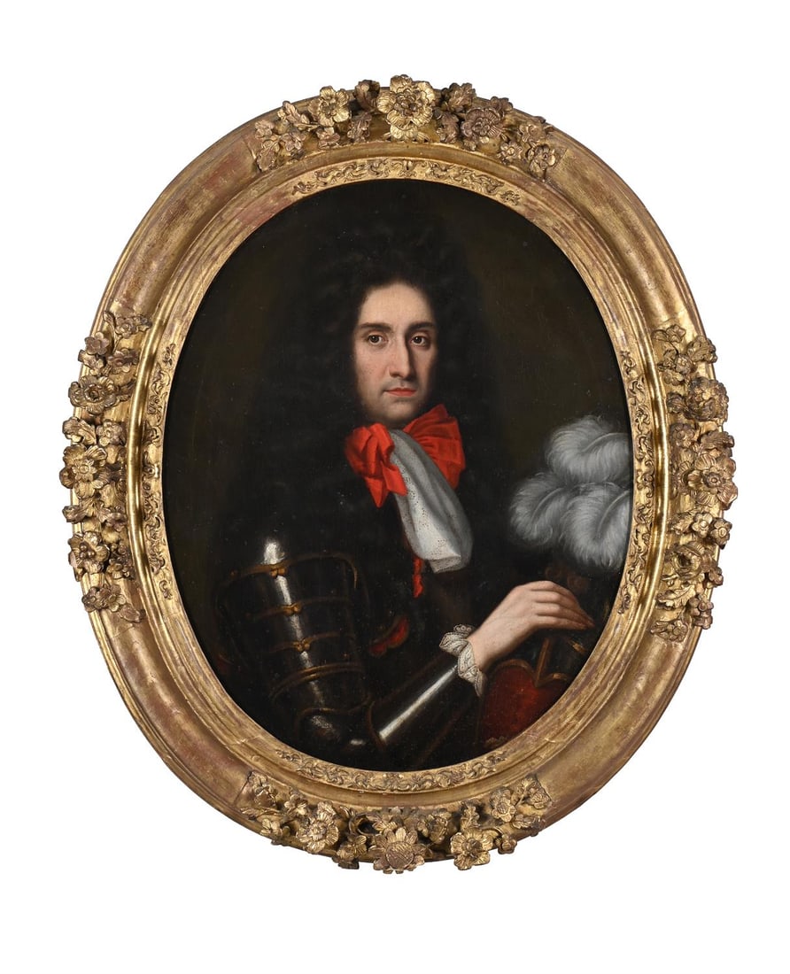 FRENCH SCHOOL (CIRCA 1750), PORTRAIT OF A GENTLEMAN IN ARMOUR (1 of 3)