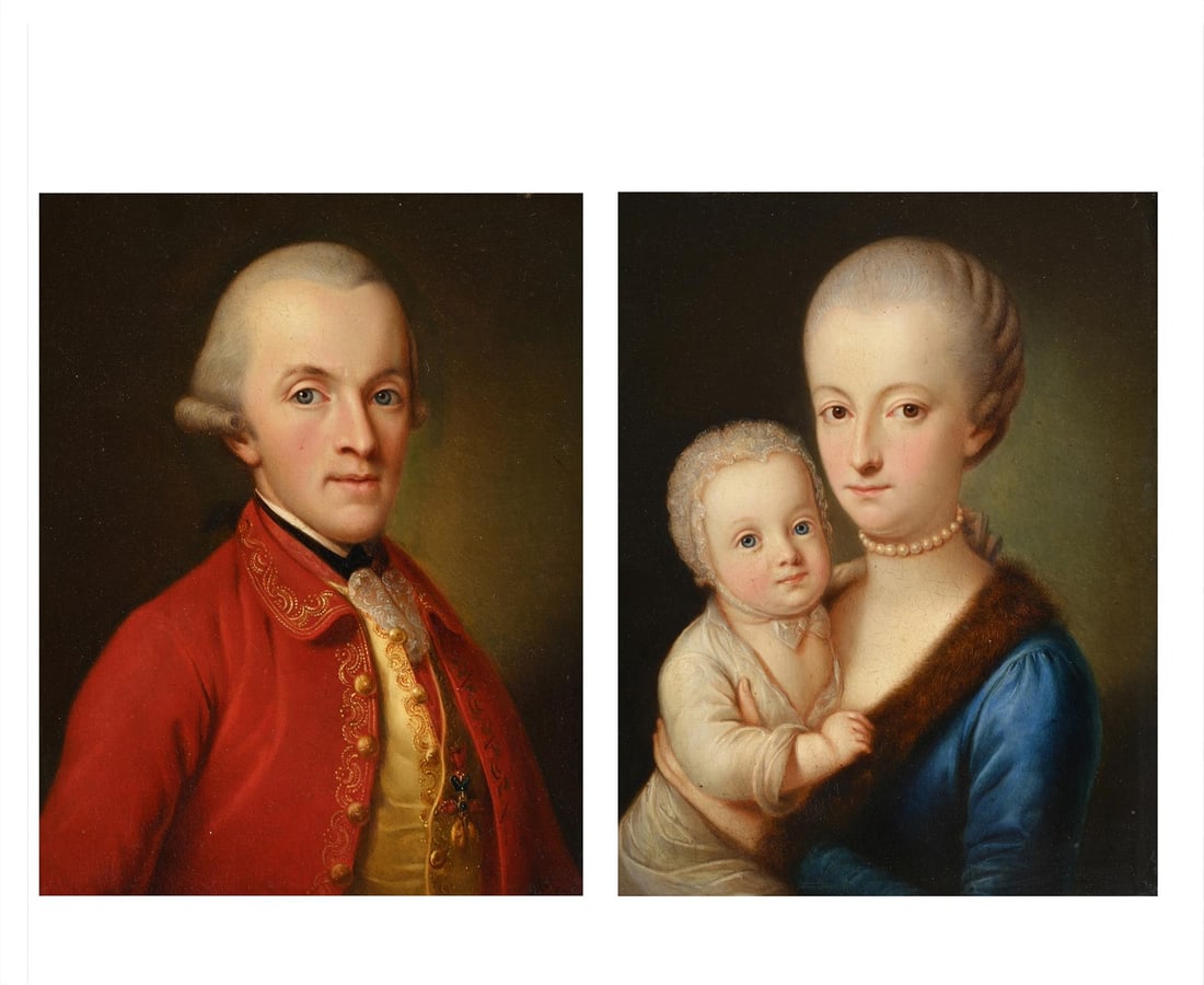 KARL JOSEF ALOYS AGRICOLA (GERMAN 1779-1852), PORTRAIT OF A GENTLEMAN; PORTRAI OF A LADY (2) (1 of 7)