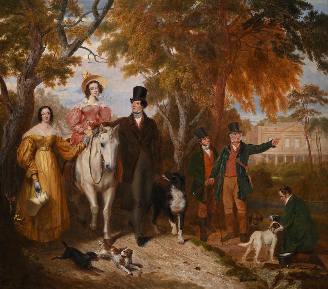 RAMSEY RICHARD REINAGLE (BRITISH 1775 - 1862), PORTRAIT OF EDWARD VERNON AND HIS WIFE (1 of 7)