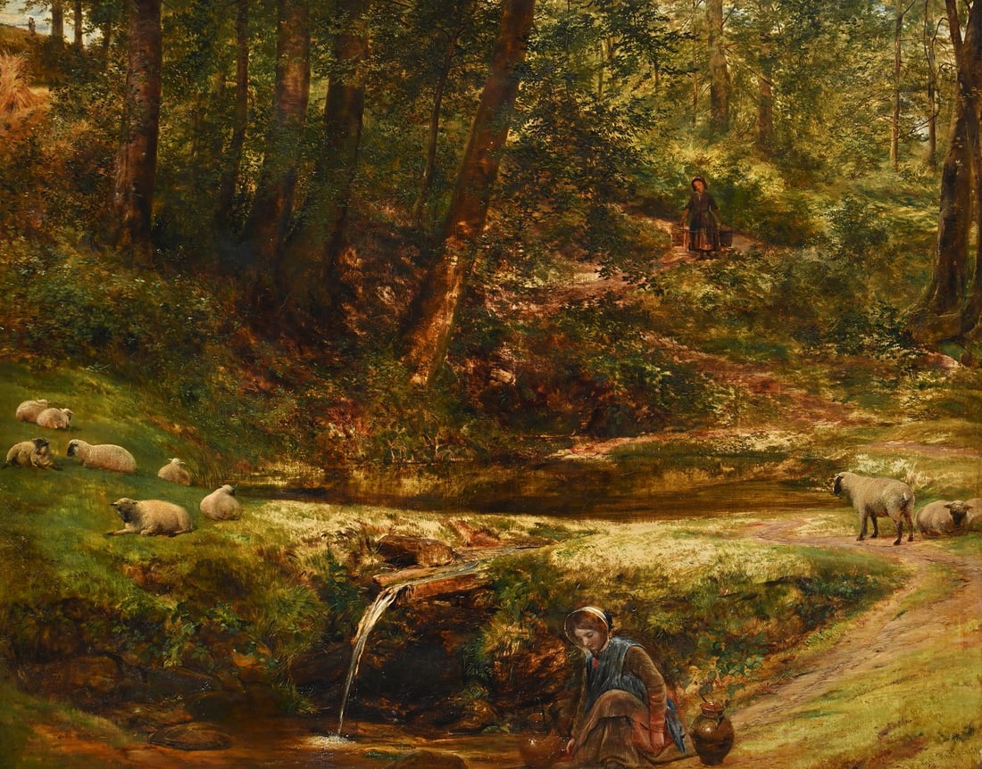 RICHARD REDGRAVE (BRITISH 1804-1888), THE SYLVAN SPRING (1 of 4)