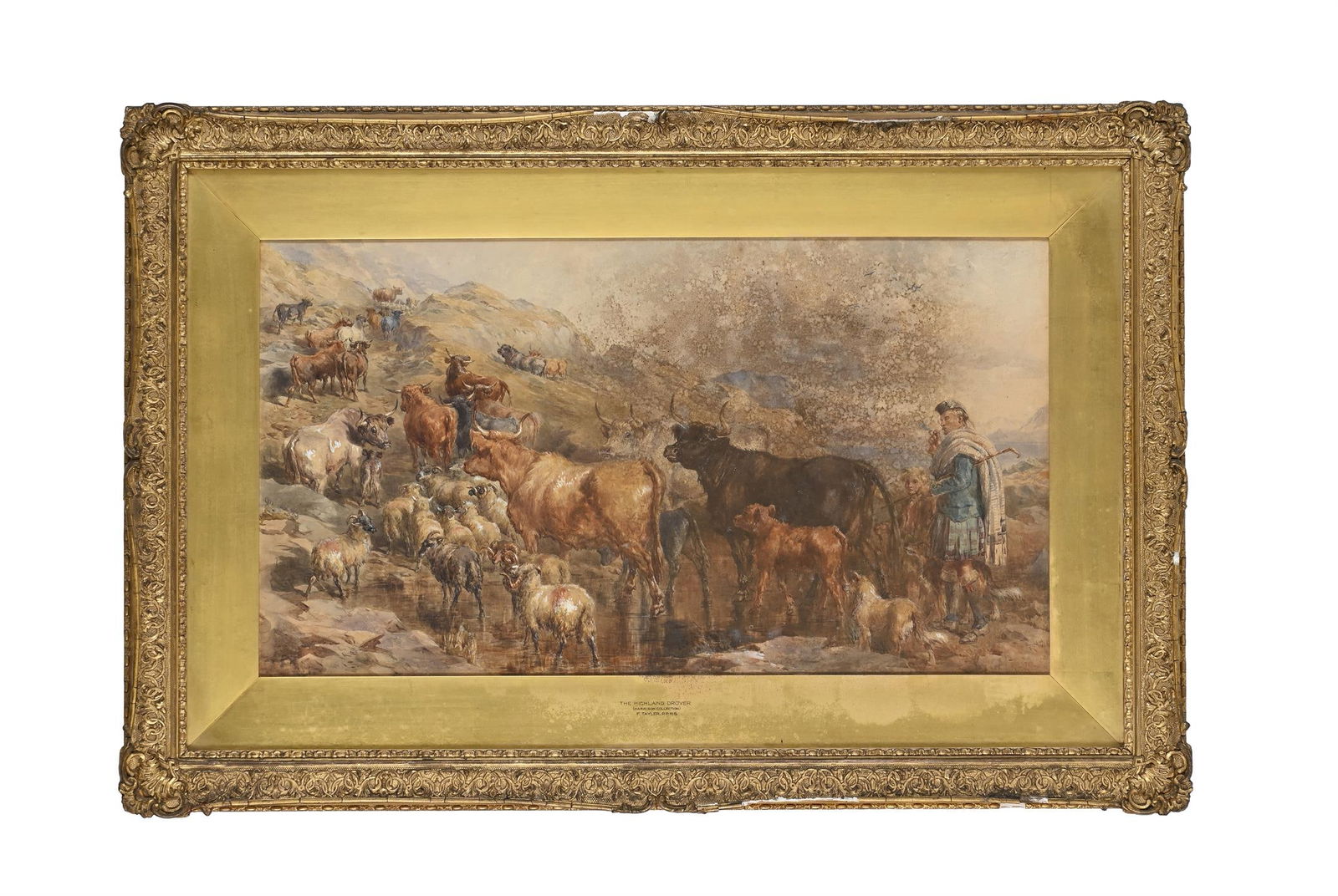 JOHN FREDERICK TAYLER (BRITISH 1802-1889), THE HIGHLAND DROVER (1 of 3)
