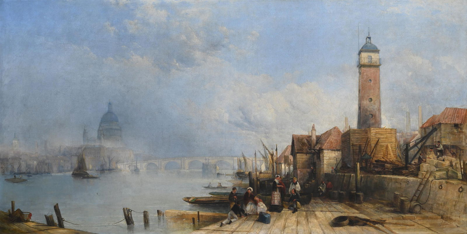 THOMAS CRESWICK (BRITISH 1811 - 1869), BLACKFRIARS BRIDGE (1 of 3)