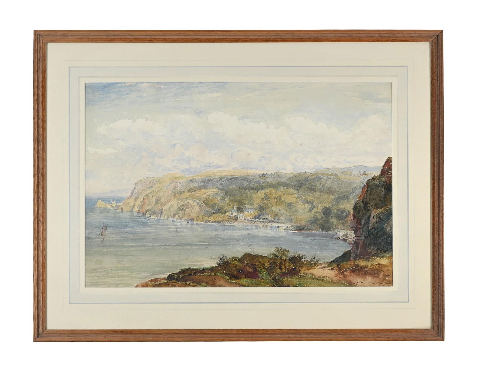 DAVID COX JUNIOR (BRITISH 1809 -1885), BABBACOMBE, DEVON (1 of 3)